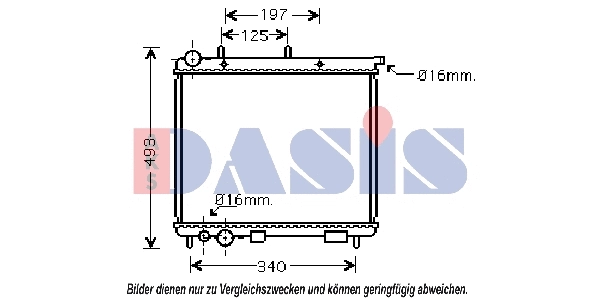 Radiator, engine cooling (060028N)