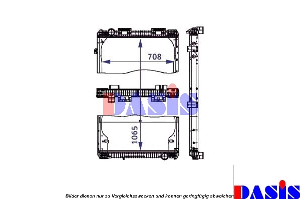 Radiator, engine cooling (260760N)