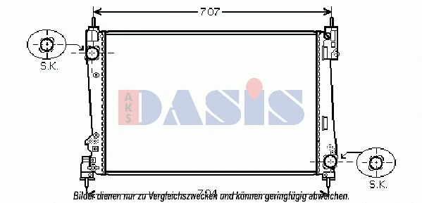 Radiator, engine cooling (300011N)