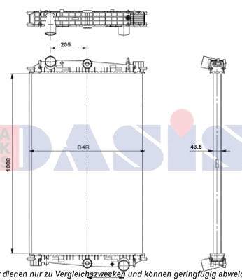 Radiator, engine cooling (290016S)