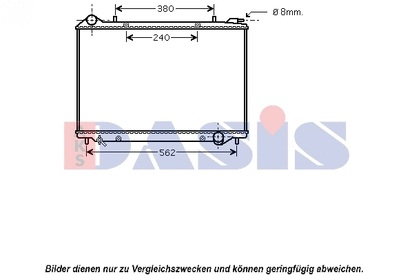 Radiator, engine cooling (150085N)
