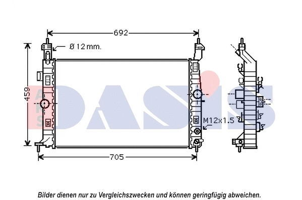 Radiator, engine cooling (150113N)