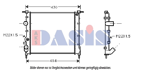 Radiator, engine cooling (180021N)