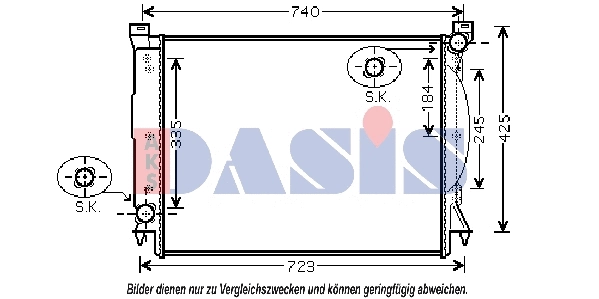 Radiator, engine cooling (480066N)