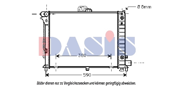 Radiator, engine cooling (190006N)