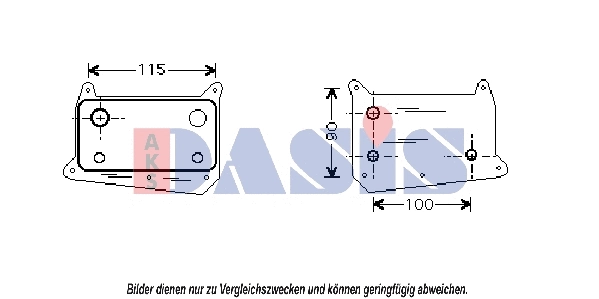 Oil Cooler, engine oil (126410N)