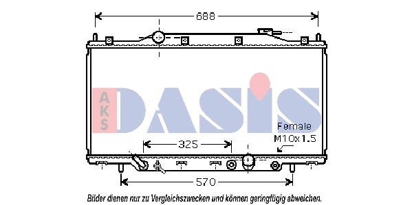 Radiator, engine cooling (100041N)