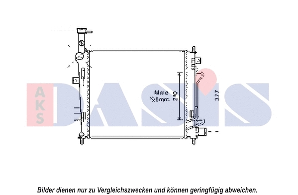 Radiator, engine cooling (510163N)