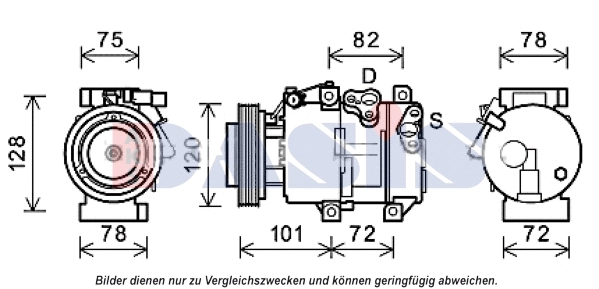 Compressor, air conditioning (852738N)