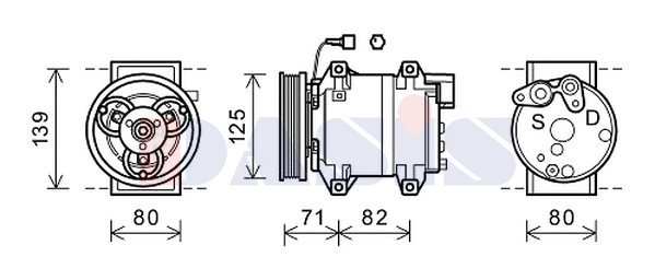 Compressor, air conditioning (852662N)