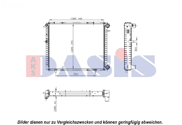 Radiator, engine cooling (180310N)