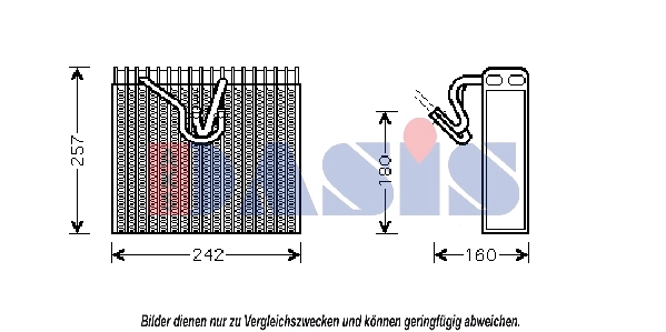 Evaporator, air conditioning (820225N)