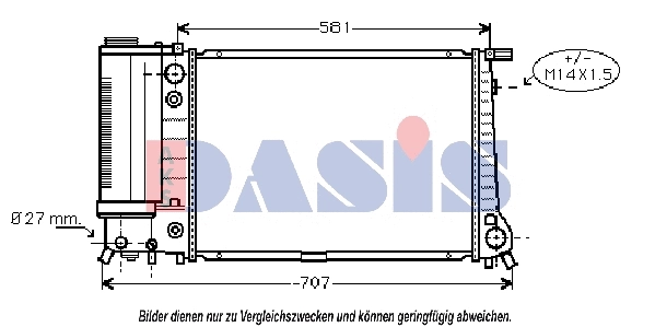 Radiator, engine cooling (050018N)