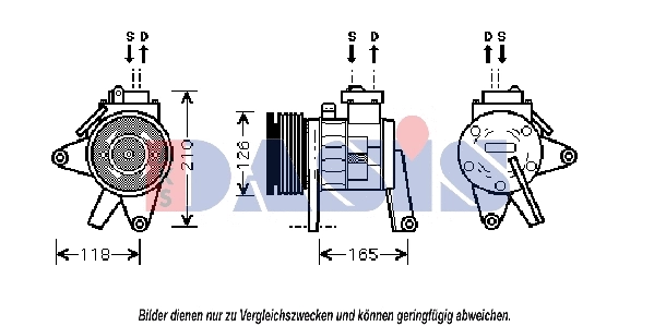 Compressor, air conditioning (851007N)