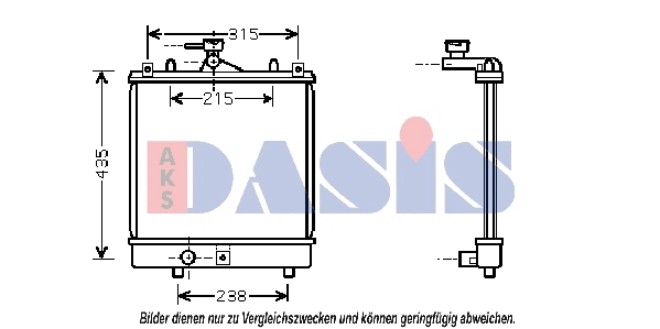 Radiator, engine cooling (322007N)