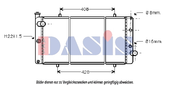 Radiator, engine cooling (160051N)