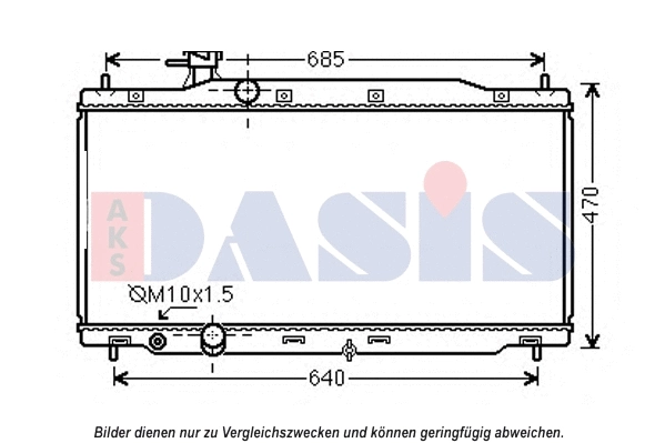 Radiator, engine cooling (010024N)