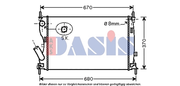Radiator, engine cooling (090106N)