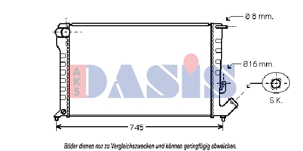 Radiator, engine cooling (060031N)