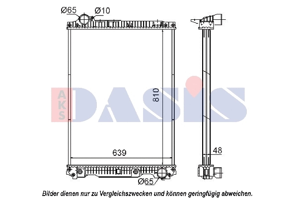 Radiator, engine cooling (132430S)