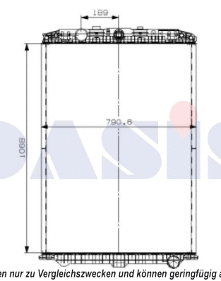 Radiator, engine cooling (290012S)