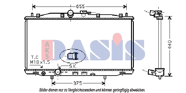 Radiator, engine cooling (100031N)