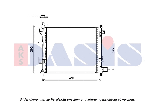 Radiator, engine cooling (510165N)