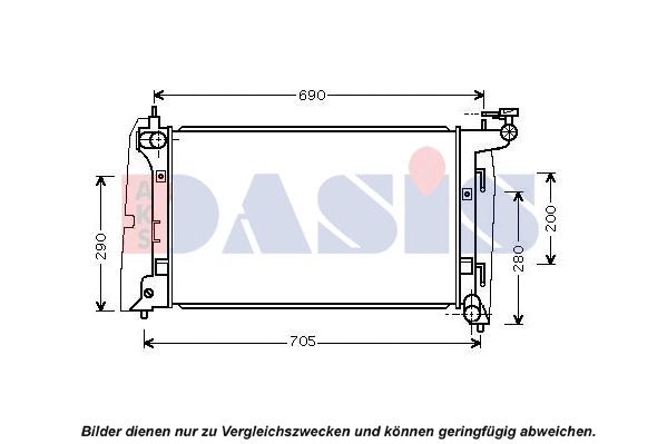 Radiator, engine cooling (210228N)