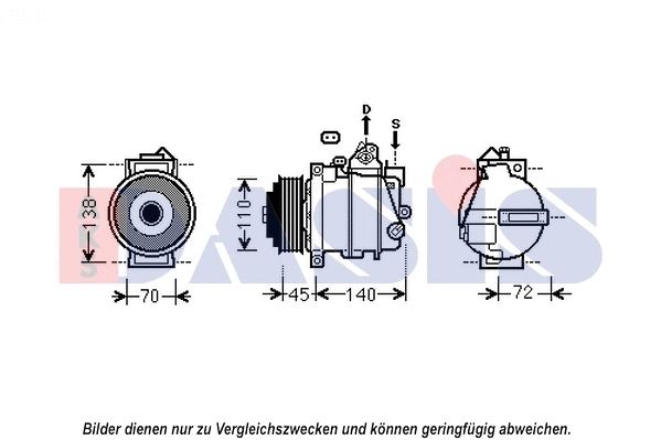Compressor, air conditioning (852597N)