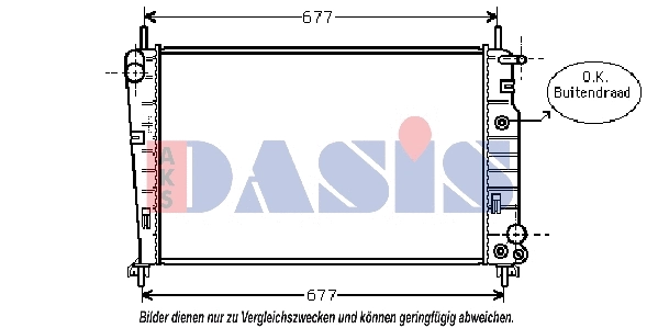 Radiator, engine cooling (090086N)
