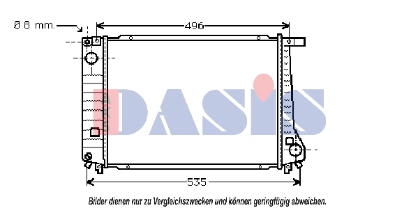 Radiator, engine cooling (051470N)