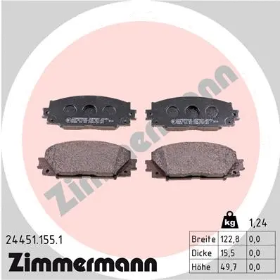 Brake Pad Set, disc brake (24451.155.1)