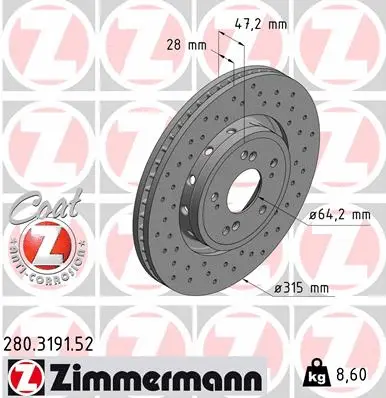 Brake Disc (280.3191.52)