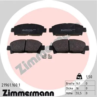 Brake Pad Set, disc brake (21961.160.1)
