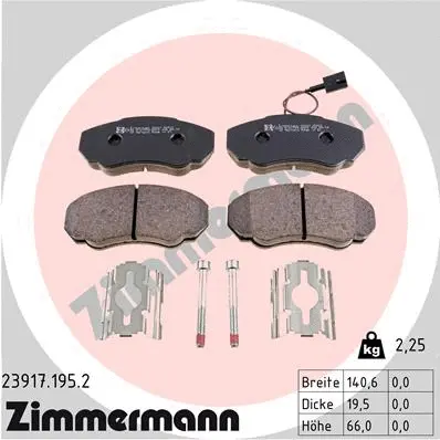 Brake Pad Set, disc brake (23917.195.2)