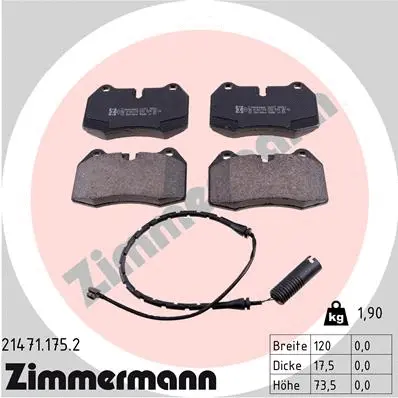 Brake Pad Set, disc brake (21471.175.2)