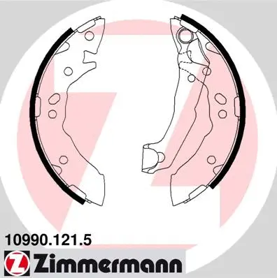 Brake Shoe Set (10990.121.5)
