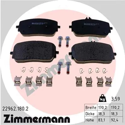 Brake Pad Set, disc brake (22962.180.2)