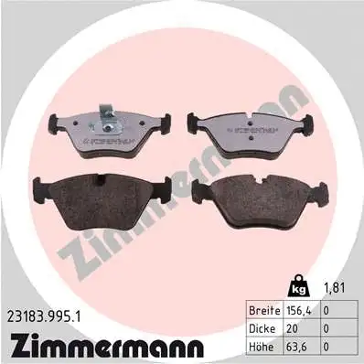 Brake Pad Set, disc brake (23183.995.1)