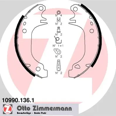 Brake Shoe Set (10990.136.1)