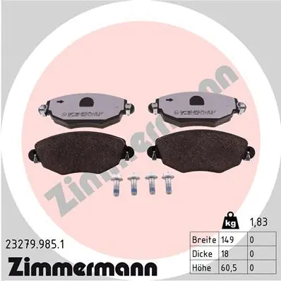 Brake Pad Set, disc brake (23279.985.1)