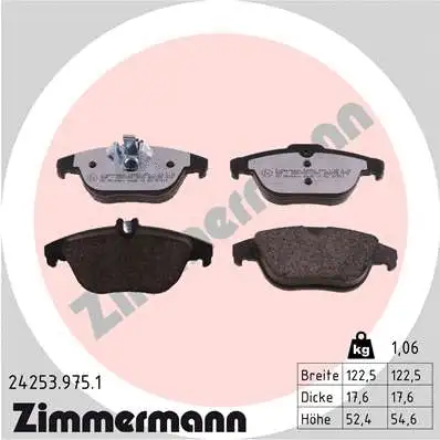 Brake Pad Set, disc brake (24253.975.1)