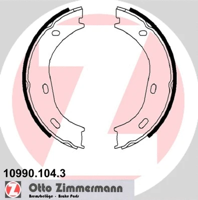 Brake Shoe Set, parking brake (10990.104.3)