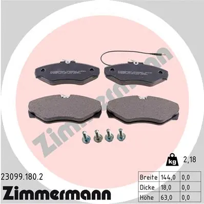 Brake Pad Set, disc brake (23099.180.2)
