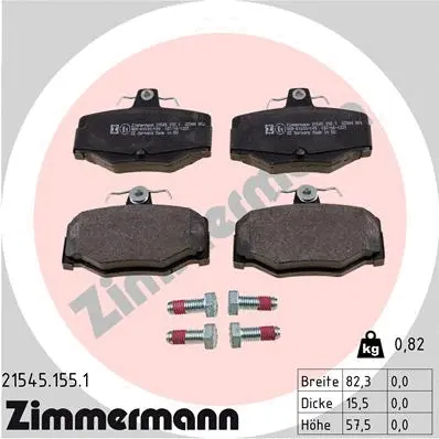 Brake Pad Set, disc brake (21545.155.1)