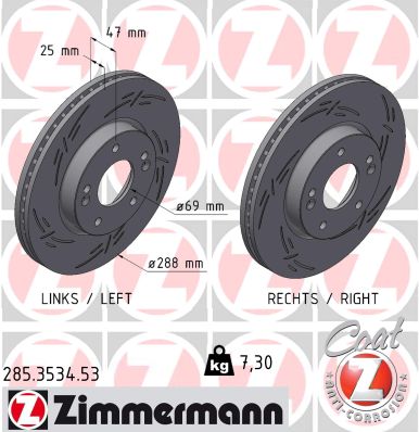 Brake Disc (285.3534.53)
