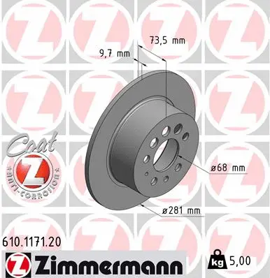 Brake Disc (610.1171.20)