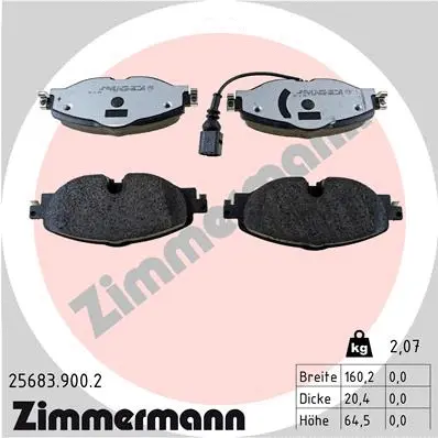 Brake Pad Set, disc brake (25683.900.2)