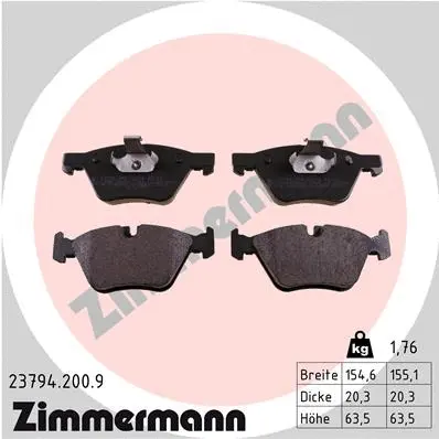 Brake Pad Set, disc brake (23794.200.9)