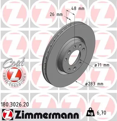 Brake Disc (180.3026.20)